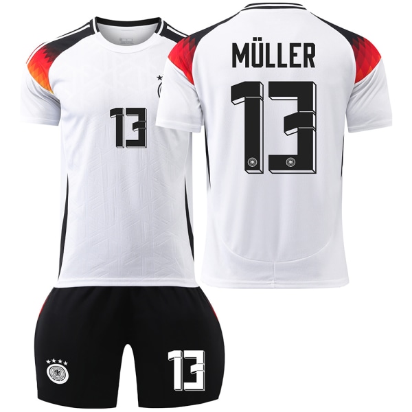 2024 tysk fotbollströja nr. 13 Muller Europacuptröja 7 Havertz 8 Kroos Barndräkt för pojkar No socks size 13 26 yards