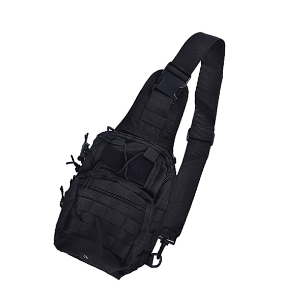 Herre Rygsæk Molle Taktisk Sling Brysttaske Assault Pack Messen Khaki Black