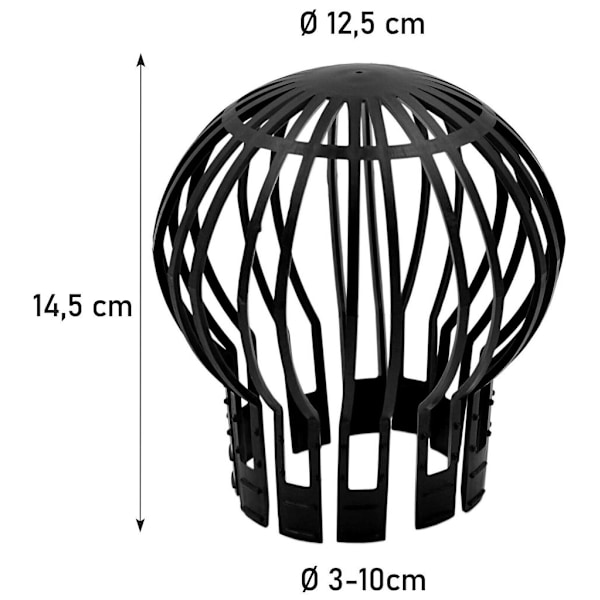 4x Lövskydd Nerledningsfilter Rännskydd Nerledningslock Avloppsskydd
