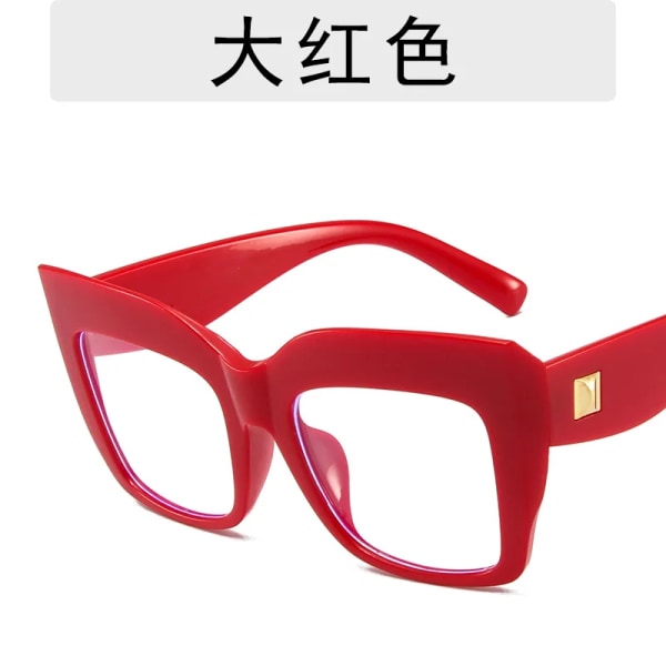 Nya lyxiga designer UV400 PC-ramar solglasögon kvinnor Gafas vita ram glasögon C3 Colour