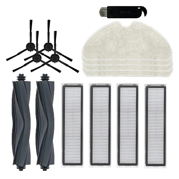 Til Dreame D10s / D10s Pro Robotstøvsuger Hovedsidebørste Tilbehør Hepa Filter Mop Klud Klæder Reservedele -E Ace Shown