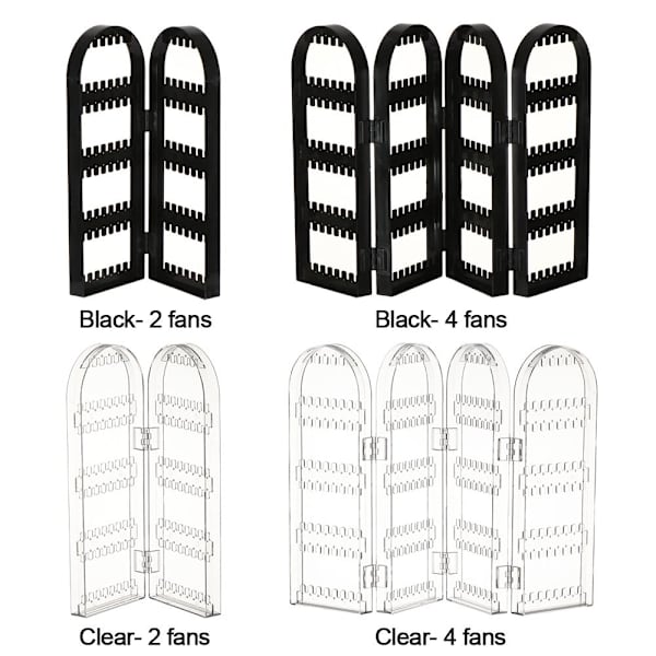 Örhänge Display Holder Örhängen Nibbar Display Rack SVART 2 FANS svart black 2 fans