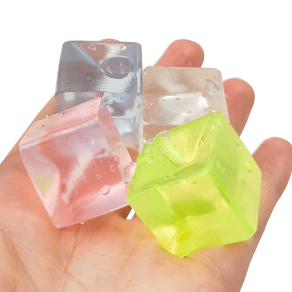 Squeeze Fidgets Leksak TPR Mjuk Squishy Isbitar Stressboll Leksak Party Favor Press Release Leksak ADD Barnpresent