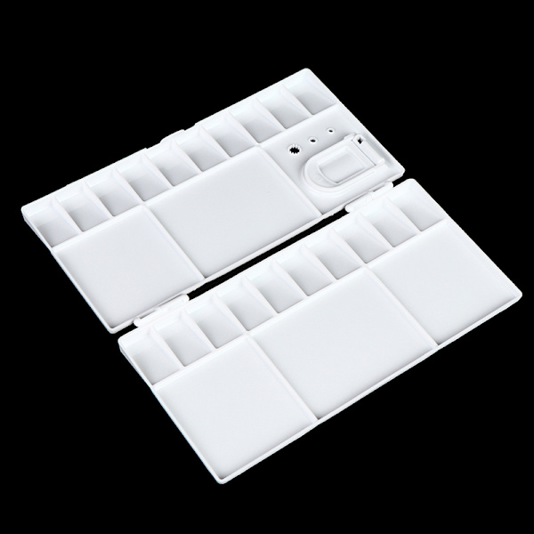 25-gitter foldbar akvarelpalet akvarelmaling bakke kasse gris one size