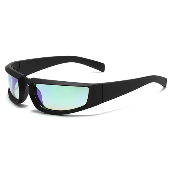 HBK 2024 Y2K Aurinkolasit Ulkoilu Pyöräily Urheilu Aurinkolasit UV400 Sävyt Muodikkaat Silmälasit K38358-C02 Sand Black.Green