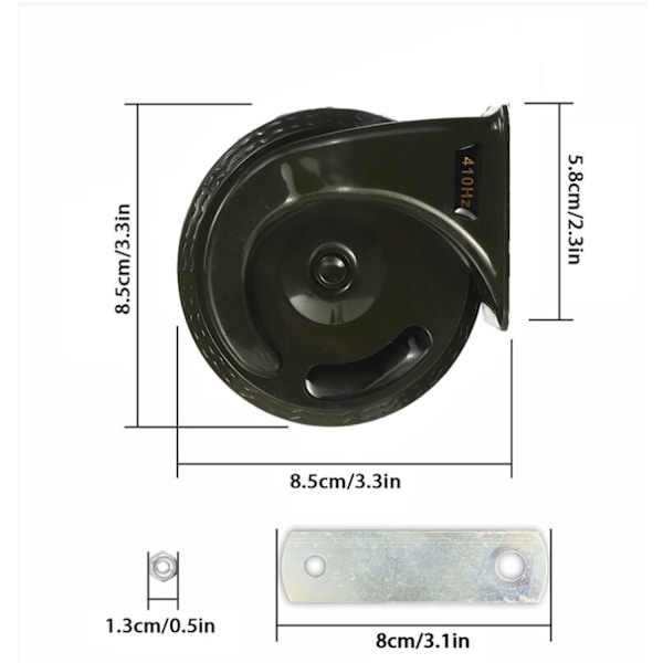 Bilhorn 300DB 12V Elektrisk Sneglehorn Universal Super Høy Luft Horn Vanntett Bilhorn