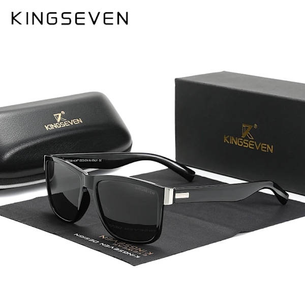 KINGSEVEN Suositut miesten ja naisten polarisoidut aurinkolasit Värikkäät muotiauringolasit Aurinkolasit 752 C3 Leopard Brown Fashionable