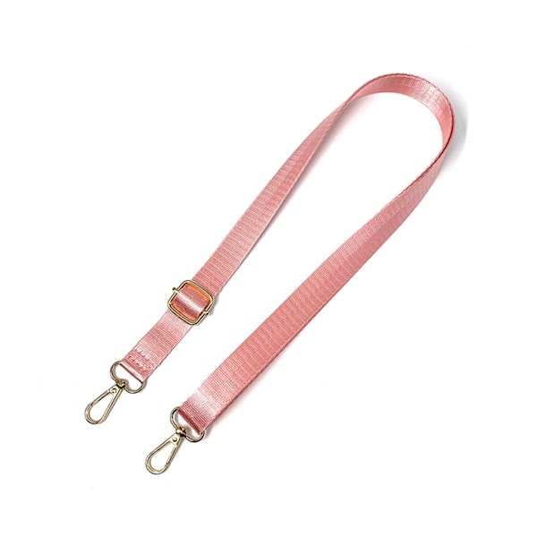 Ersättningshandväska axelrem i nylon, 54 tum, för DIY damväska, crossbody-väska, justerbar rem med metallkrok, khaki Khaki Six-point webbing