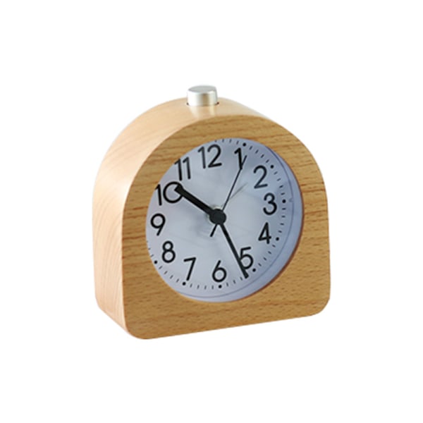 Batteridriven väckarklocka med ljus tyst väckarklocka klockljudslarm mute retro snooze riktig skrivbordsur