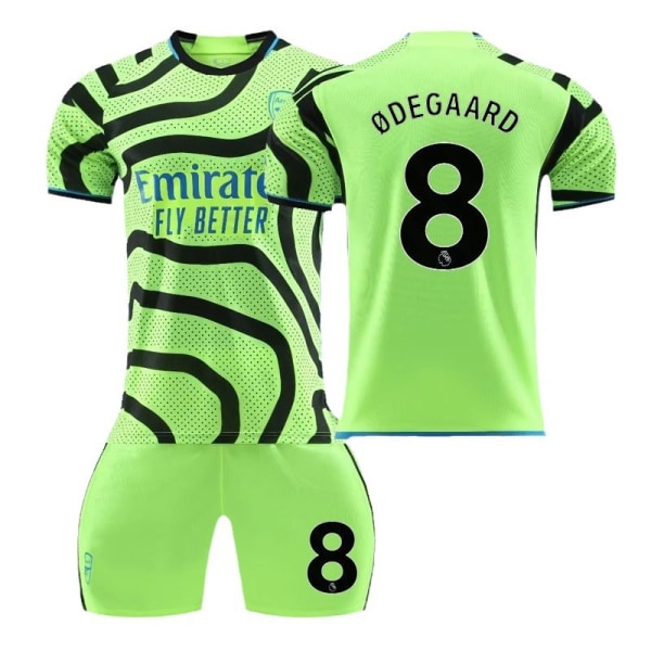 23-24 Arsenal borta grön vuxen barn student träningsdräkt dräkt tröja sportkläder herr- och damfotbollsuniform Arsenal away green No. 10 star Size 18#Weight (25-40 catties)