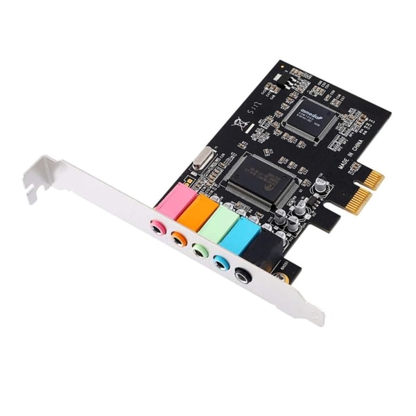 SQBB PCI-E Sound Card 5.1 6-Channel CMI8738 Chipset Audios Digital Desktop PCI-E Card