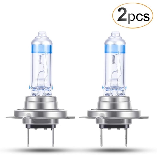 2X H7 Xenon-pærer 12V 55W Super Bright Bilforlygter - Perfekt