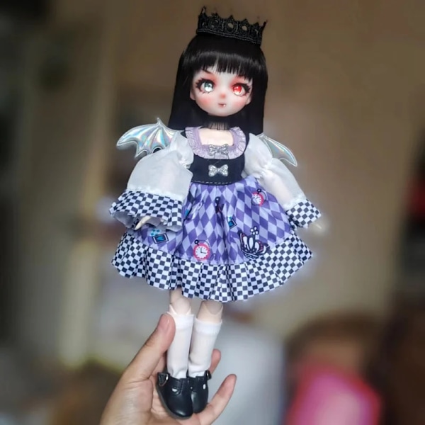 1/6 Bjd Hekse Dukker Fuld Sæt Casual Outfit med Tøj Dress Up Børn Legetøj til Piger E1 E1 Doll With Clothes