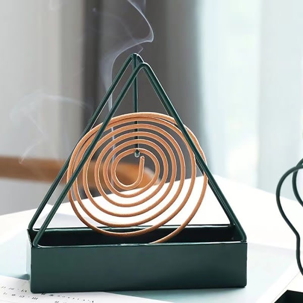 Jern Myggespiralholder Røgelseholder Afvisende Cense Rac Sort