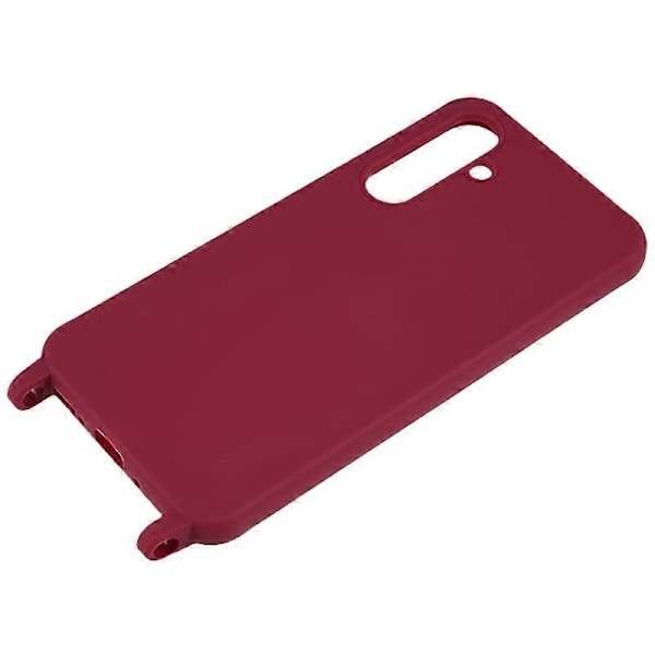 Deksel til Samsung Galaxy A55 5G, Anti-fall TPU-beskyttelse med bred stropp - Svart Flerfarget(FQ) Multicolor Wine Red