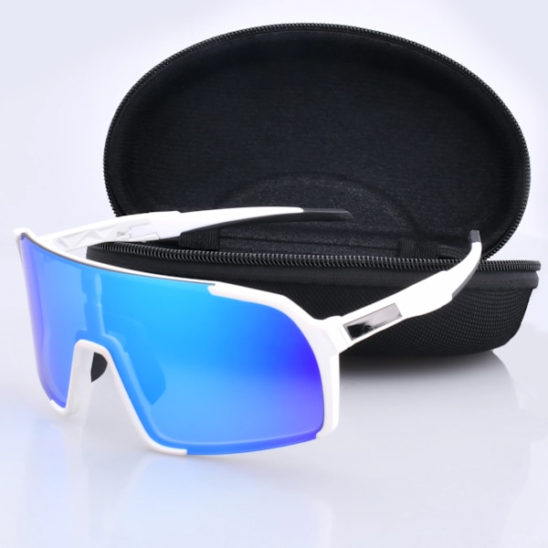 Anti-vind UV400 Cat 3 Sølv Spejl Linse Herre Cykel Golf Strand Sport Solbriller Fra Guangzhou Fabrik 2024 Silver Mirror sport