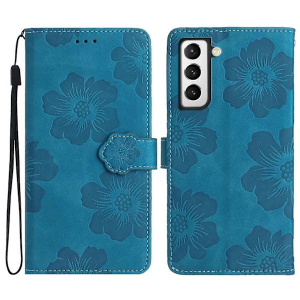 Pung Etui til Samsung Galaxy S21+ 5G PU Læder Cover Stativ Blomster Trykt Mobiltelefon Etui Multicolor(FQ) Multicolor Style C