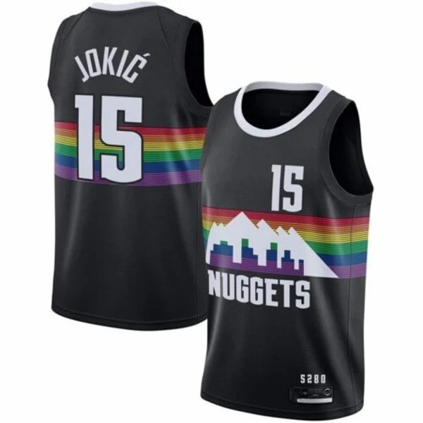 Miesten ja naisten koripallopaita JOKIC 15# MURRAY 27# PORTER JR. 1# aikuisten muodikkaat huippupaidat urheilupaidat musta #27 black #27 2XL