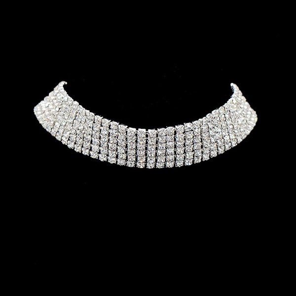 Kristallkedjan Halsband 2 RADER 2 RADER 2 rows 2 rows