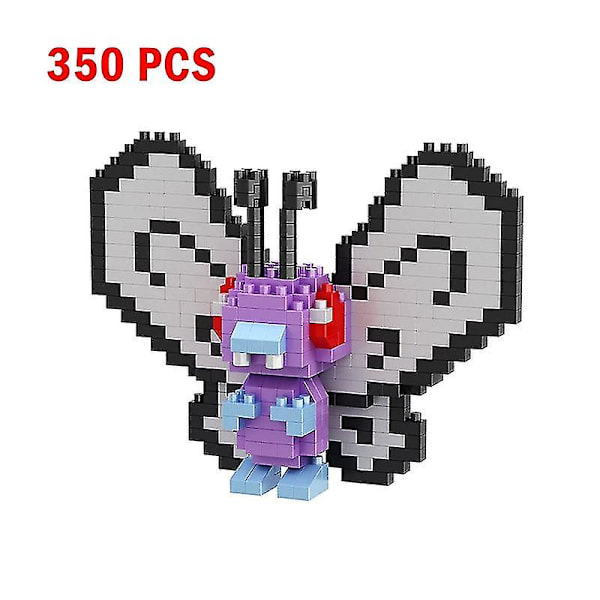 Nanoblock Lille Bygge Pikachu Murstensmodel Uddannelsesmæssige Legetøj Til Børn Fødselsdag Mursten Blok Butterfree