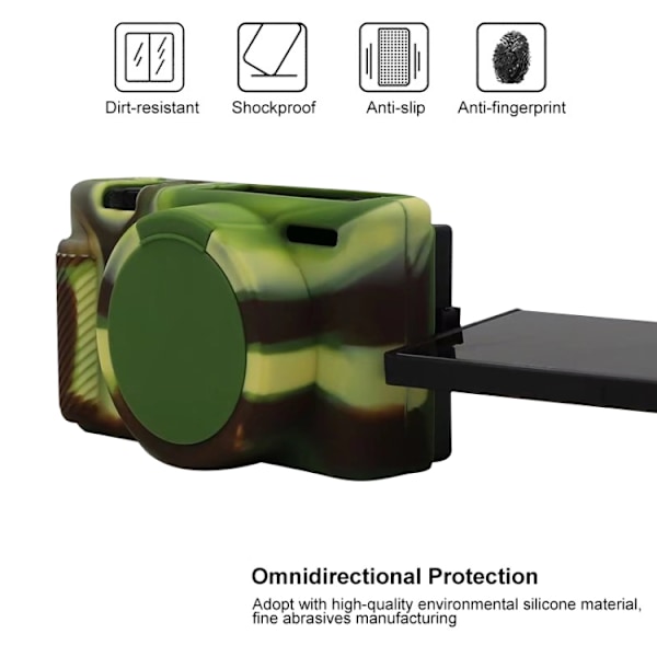 Pehmeä silikonikotelo Sony ZV-1 -kameralle Camouflage