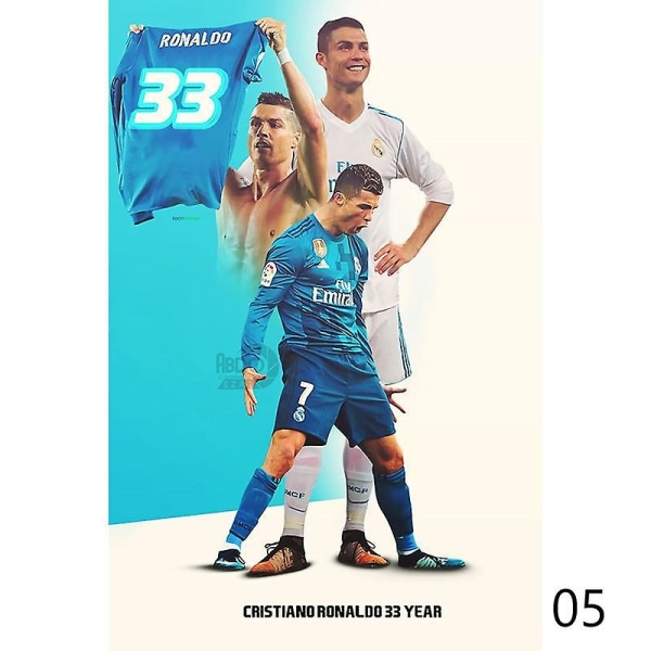 Ronaldo Tapet Soccer Star HD Affisch Väggdekoration 5