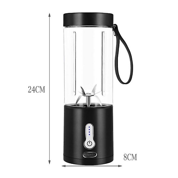 Kraftig bærbar blender til shakes og smoothies, personlig blender med opladning
