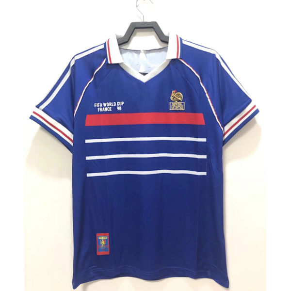 YJSS-1998 Ranska Koti Jalkapallo Retro Paidan Pariisi Brasilia Inter Milan Portugali S