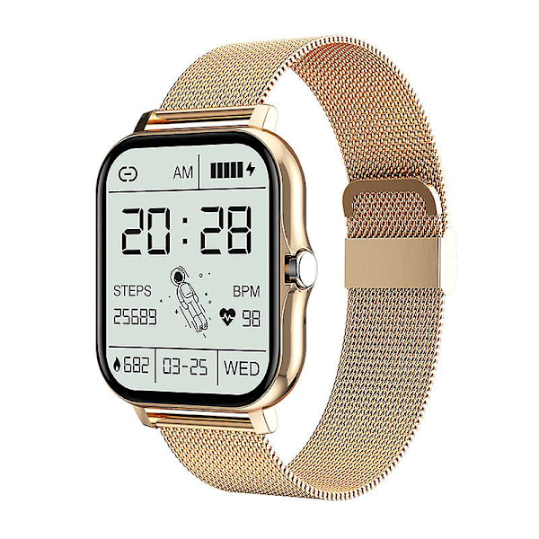 Sport Pedometer Puls Blodtryk Blodilt Søvn Sundhedsovervågning Vækkeur Y13 Smart Watch Y13 gold silicone strap