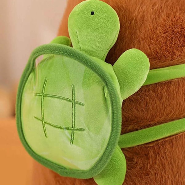 Kapibara Plyschleksak, 23cm Realistisk Mjuk Kapibara Fylld Djurdocka Bär Sköldpadda, Söt Plushie Kudde Present till Barn Pojkar Flickor