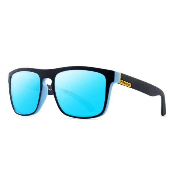 Høj kvalitet luksus tilpasset logo mode firkantede solbriller sport designer polariserede herresolbriller 2024 C9 blue light lens mens sunglasses