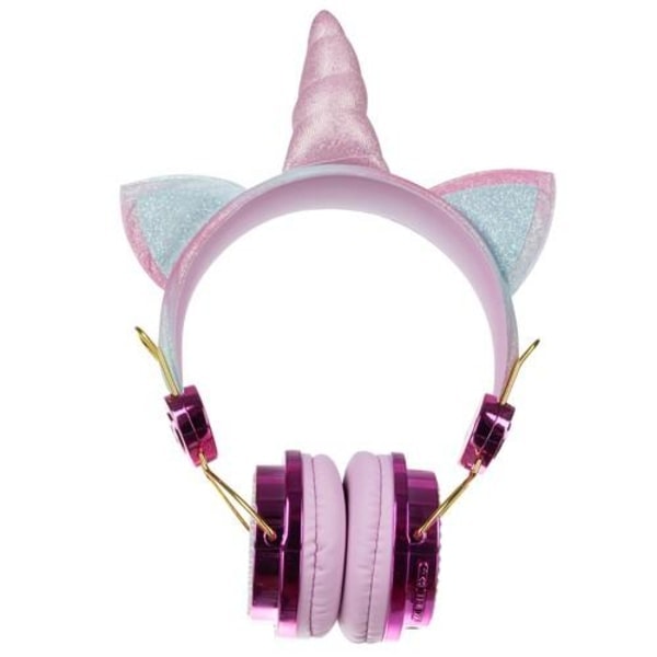 Bluetooth Stereo Hörlurar Unicorn med Mikrofon Rosa