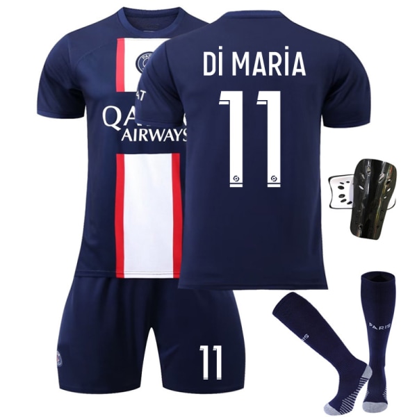 22-23 Paris hjemmebanetrøje nr. 30 nr. 7 Mbappe nr. 10 Neymar fodbolduniformssæt mænd No. 11 with socks + protective gear #28