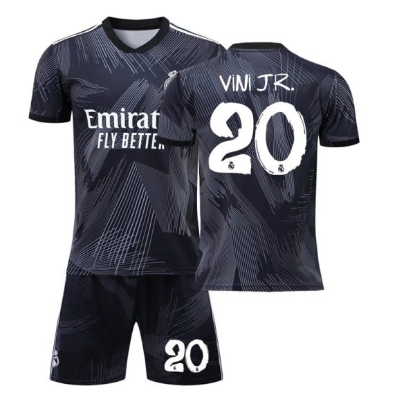 22-23 Real Madrid 120-vuotisjuhla Y3 yhteinen pelipaita setti nro 9 Benzema nro 20 Vinicius Jalkapallopaita Thaimaalainen painos Size 20 + no socks Size 22 120-130cm