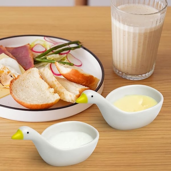 Dippa-skålar med söt ankdesign, 4-pack