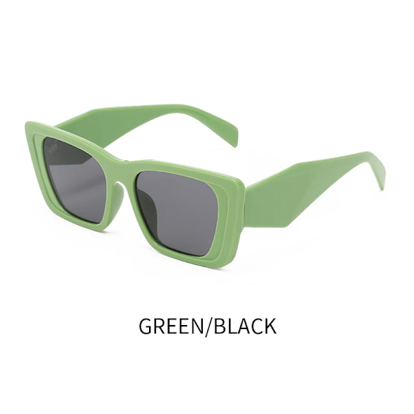 Glazzy 2024 Nya Dam Solglasögon Kvadrat Ram Mode UV-skydd Glas Retro Solglasögon Baseball Solglasögon C6 Round