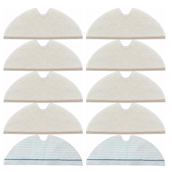 10 stk. moppeputer for Q5 Pro/Q8 Max/Q8 Max+//+/ Max/ MAX+/S5/S50/S51/S55/S5 MAX robotstøvsuger