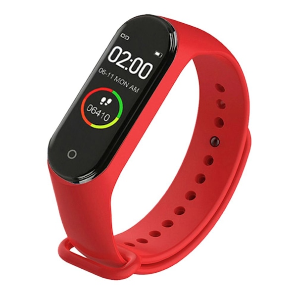 Smartklokke Fitness Tracker RØD Ed