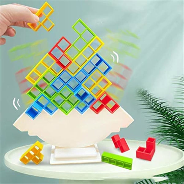 Tetra Tower Balance Game, Tetris Stress Relief Games 48PCS