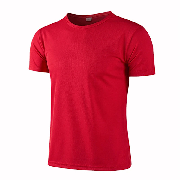 Hurtigtørrende sports-T-shirt med korte ærmer til mænd og kvinder