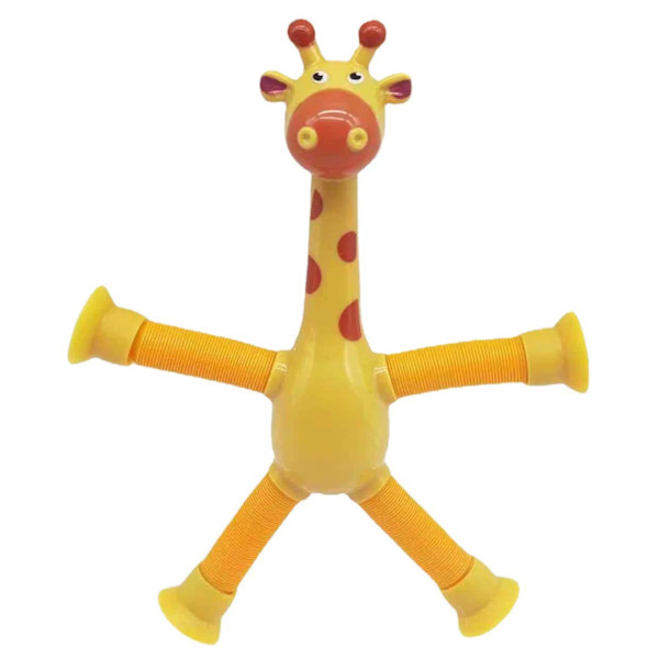 Teleskopisk sugkopp giraff leksak stretch leksak gul yellow