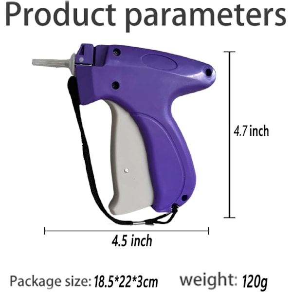 Stitchy Quick Garment Fixer, Hurtig Garment Fixer, Hurtig Syningspistol til tøj til at reparere lave halsudskæringer, stramme sømme Purple