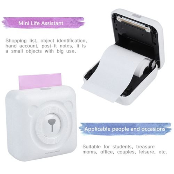 Mini Pocket Langaton Bluetooth 57mm Lämpökuva Tulostin - Pi