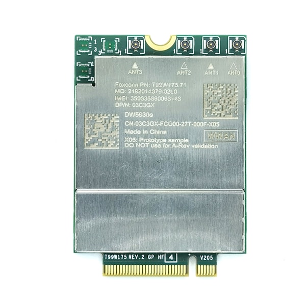 T99W175 DW5930e 5G-modul DP-N 03C3GX WWAN-kort Höghastighets 5G-modem för Precision 7760 & Latitude 9420 9520 bärbara datorer (FQ)