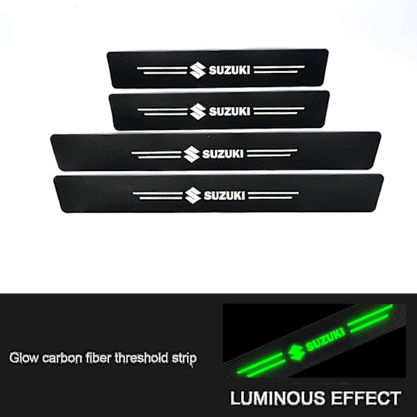 Auto dörrtröskelskydd anti-scratch dörrtröskelskydd för fordonstillbehör_llk13 Suzuki 4pcs