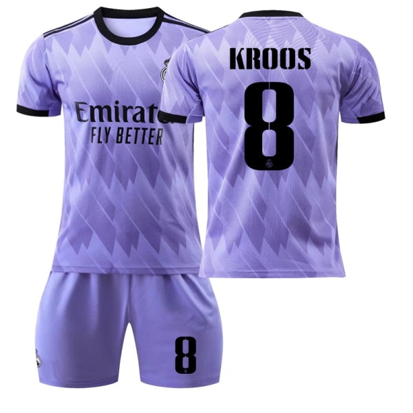 22-23 Real Madrid vieraspaita violetti nro 9 Benzema 14. kerran muistopainos 20 Vinicius 10 Modric 2223 Real Madrid away number 8 #2XL