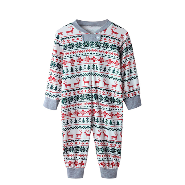 Joulupukujoulupyjamat perheelle hirvikuviollisella vauvalle Baby 12M