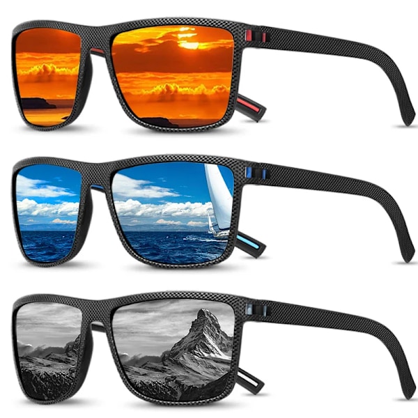 Mænd Sports Shades Let Udendørs Polariseret Firkantet Fiskeri Golf Klatring Solbriller 2024 C6 Fashion