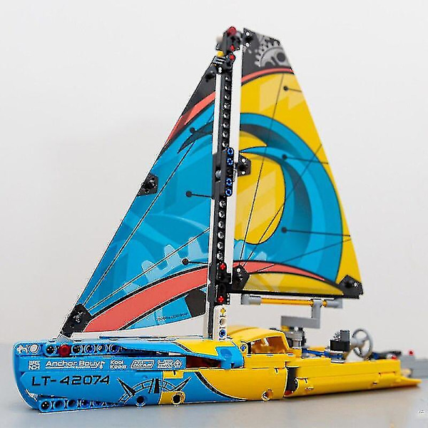 330 stk Technic Racing Yacht Byggeklodser Passer til 42074 Race Sejlbåd Samlingsklodser Legetøj Dreng Kæreste Fødselsdagsgaver Ny
