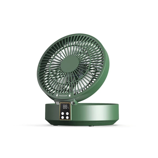 2024 Wholesale usb 12v dc wall mount fan shaking head orient foldable fan digital display portable mini wall mounted fans